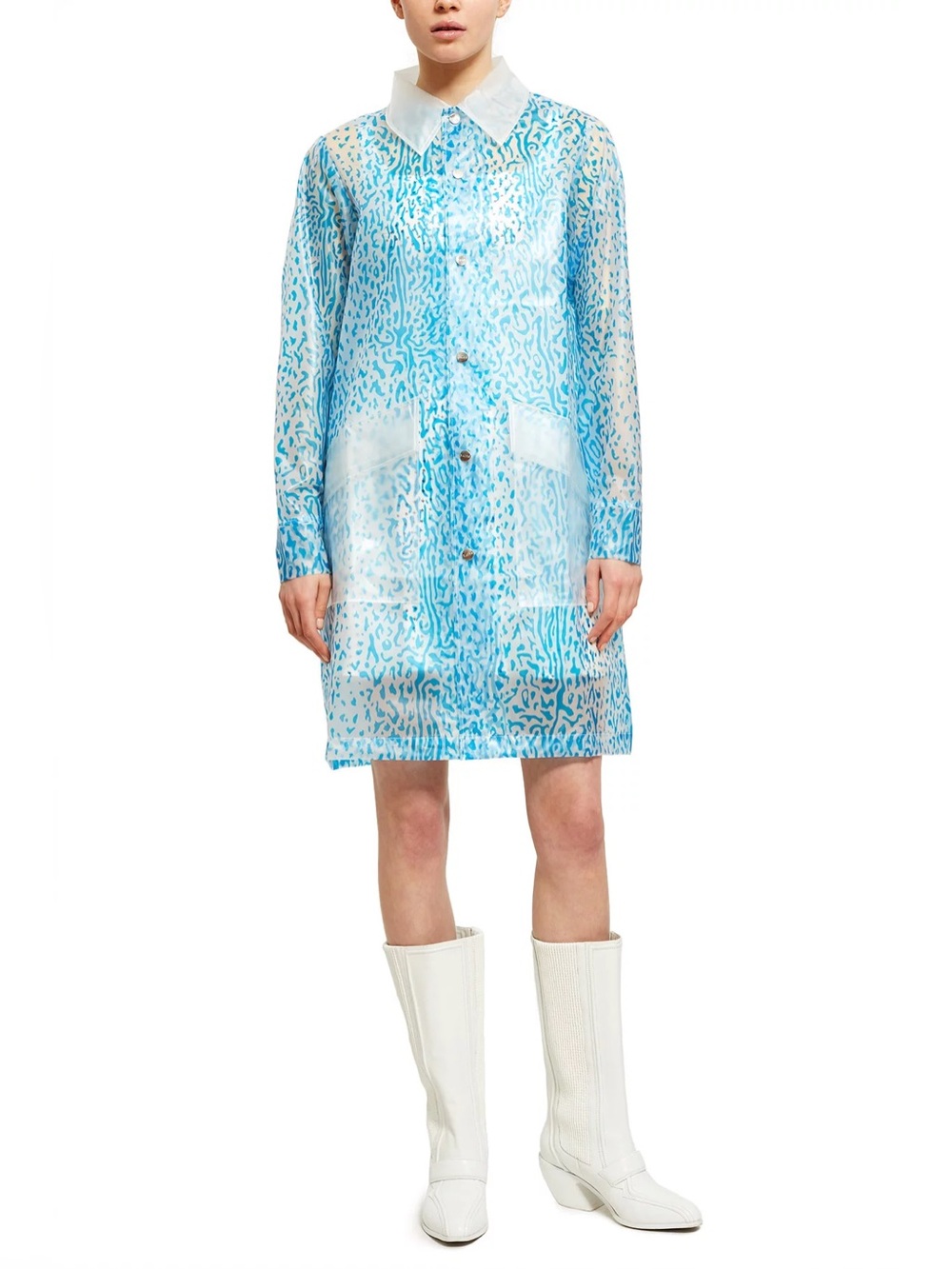 Opening Ceremony X Rains + Leopard Mac Coat S/M NWOT